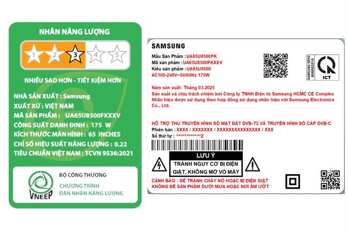 Smart Tivi Samsung 4K 65 Inch 65U8500F